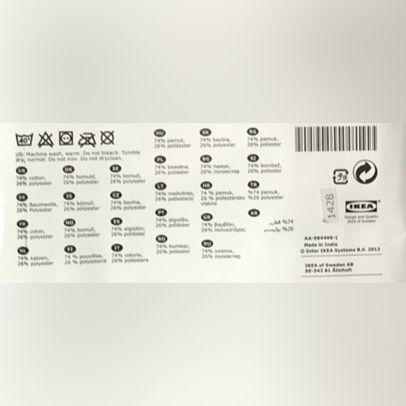 IKEA Dvargpalm Pillow Circles Multicolor MCM Abstract Boho COVER ONLY #0919242 - Picture 10 of 11